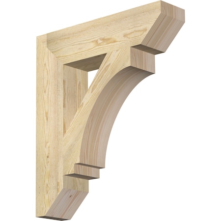 Ekena Millwork Imperial Slat Rough Sawn Bracket, Douglas Fir, 6"W x 26"D x 30"H BKT06X26X30IMP06RDF